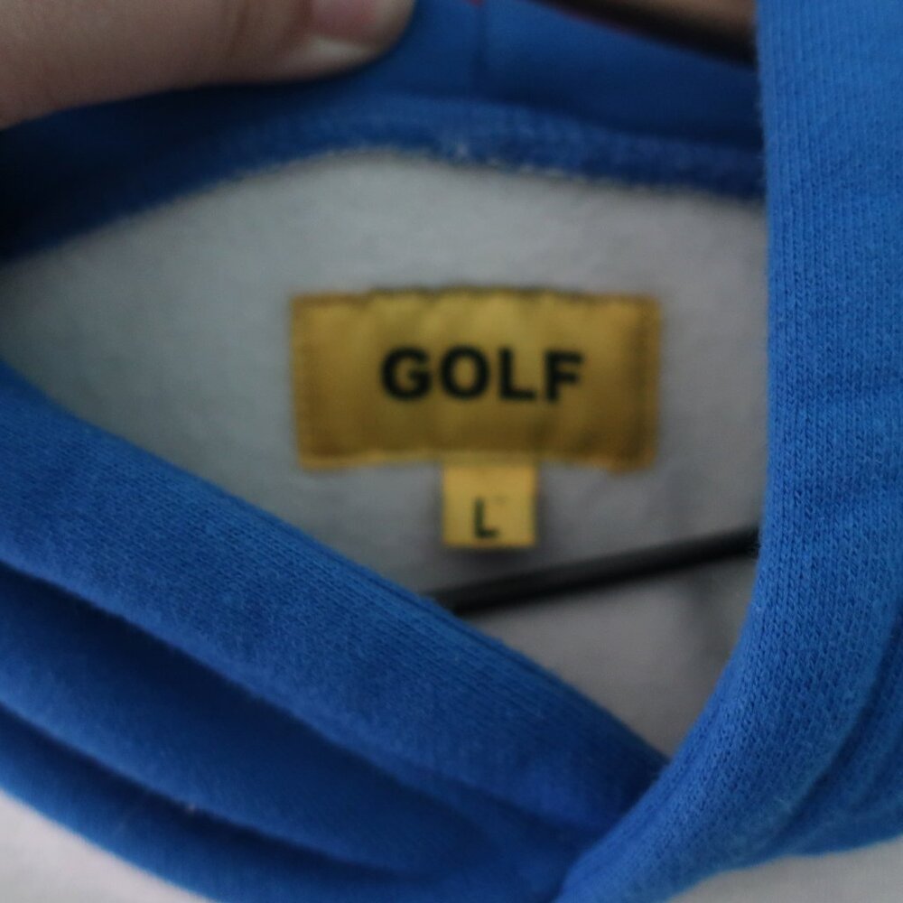 GOLF WANG Embroidered Hoodie Rainbow Logo Kangaroo Pocket - Picture 2 of 3